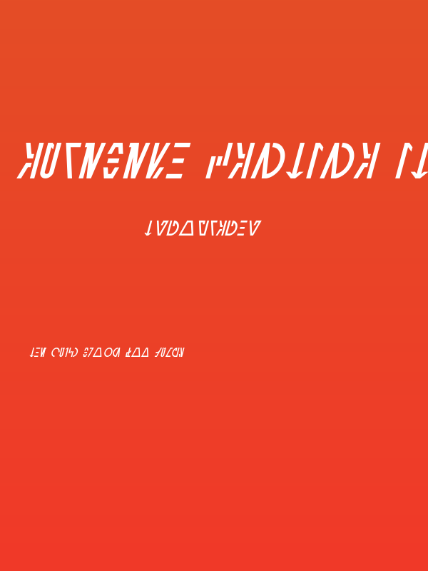 Aurebesh Cantina Italic Poster