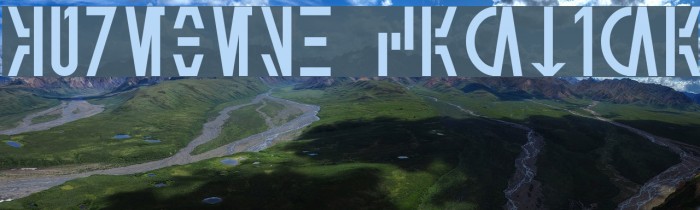 Aurebesh Cantina Font examples