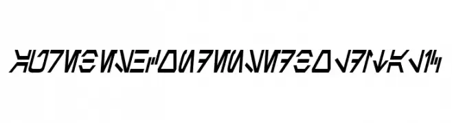 Aurebesh Condensed Bold Italic  नि: शुल्क फ़ॉन्ट्स डाउनलोड
