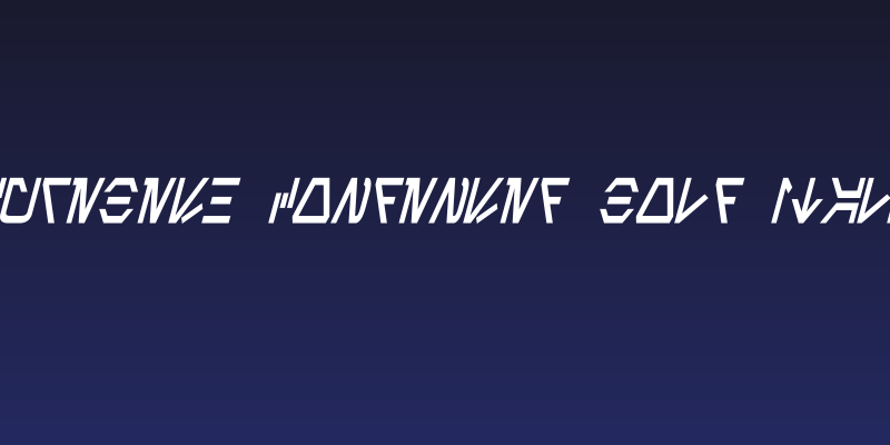 Aurebesh Condensed Bold Italic Social Header