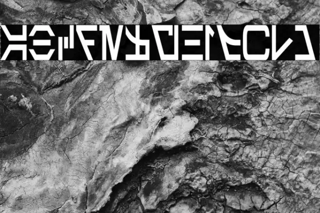 Aurebesh Condensed Bold Font examples