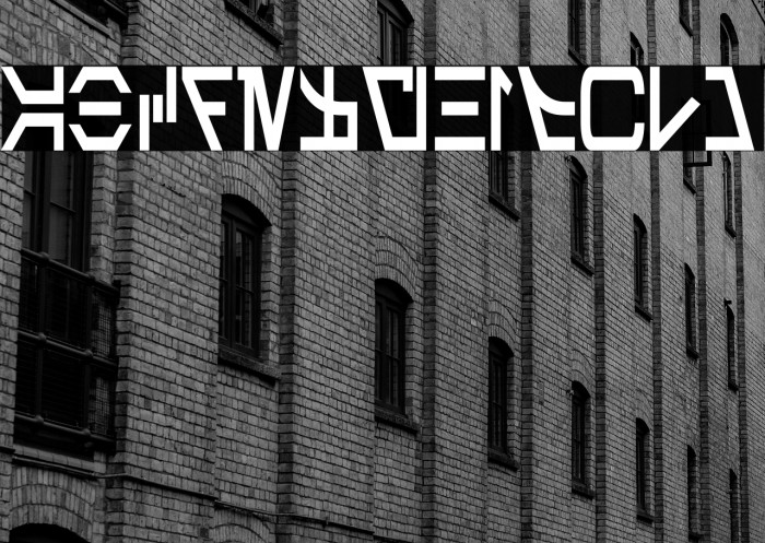 Aurebesh Condensed Bold Example 2