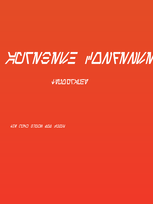 Aurebesh Condensed Bold Poster