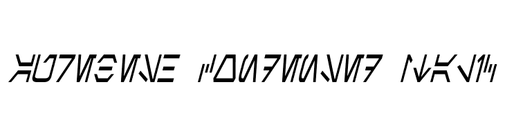 Aurebesh Condensed Italic  Frei Schriftart Herunterladen