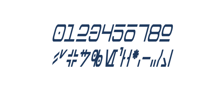 Aurebesh Condensed Italic Other Characters