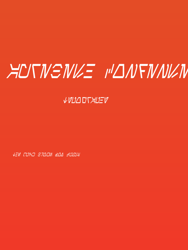 Aurebesh Condensed Italic Poster