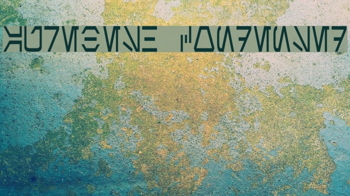 Aurebesh Condensed Font examples