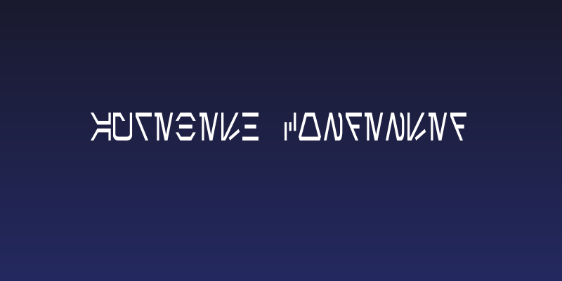 Aurebesh Condensed Social Header