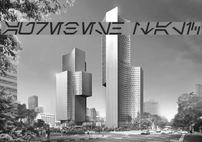 Aurebesh Italic Font examples