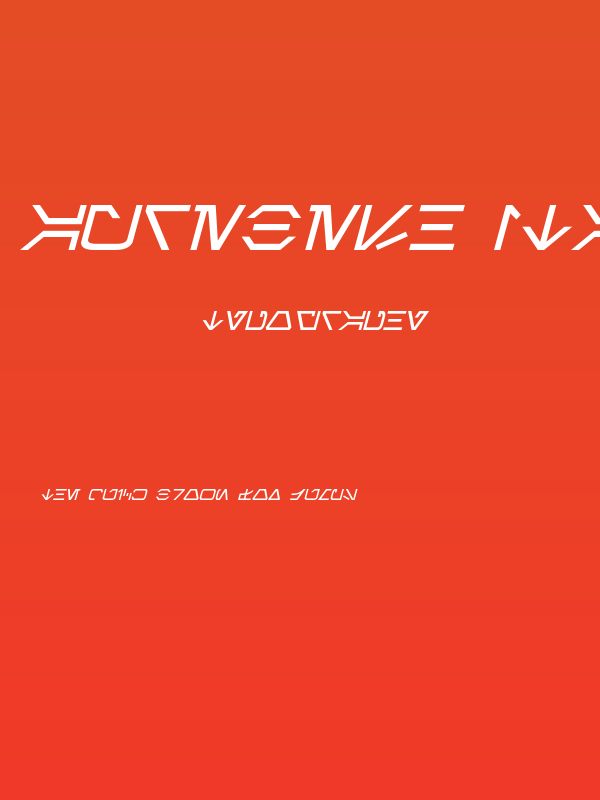 Aurebesh Italic Poster