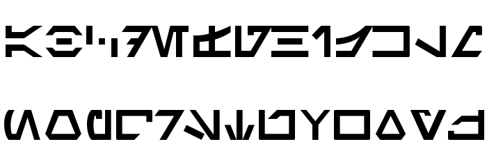 Aurebesh Normal Font LOWERCASE
