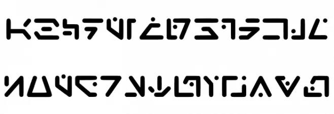 Aurebesh_droid Regular Polices MAJUSCULES
