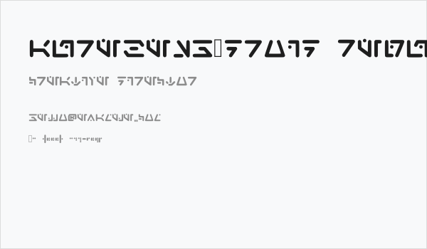 Aurebesh_droid Regular Business Card