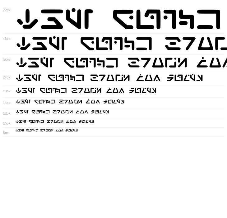 Aurebesh_droid Regular Waterfall