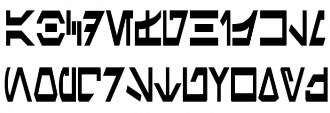 Aurek-Besh Narrow 字体 大写