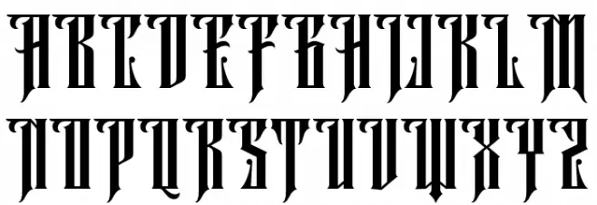 Aurel shine Regular フォント 大文字