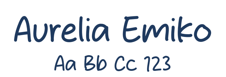 Aurelia Emiko Font Preview
