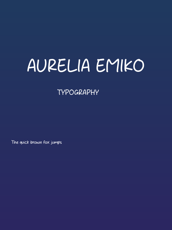 Aurelia Emiko Poster