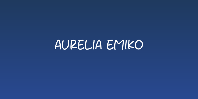 Aurelia Emiko Social Header