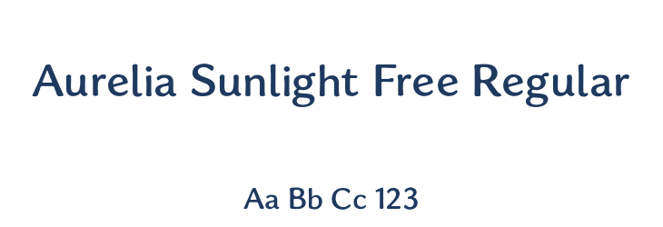 Aurelia Sunlight Free Regular Font Preview