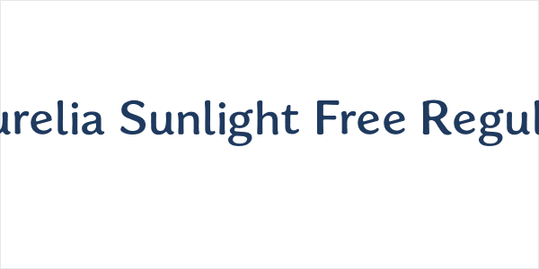 Aurelia Sunlight Free Regular Logo