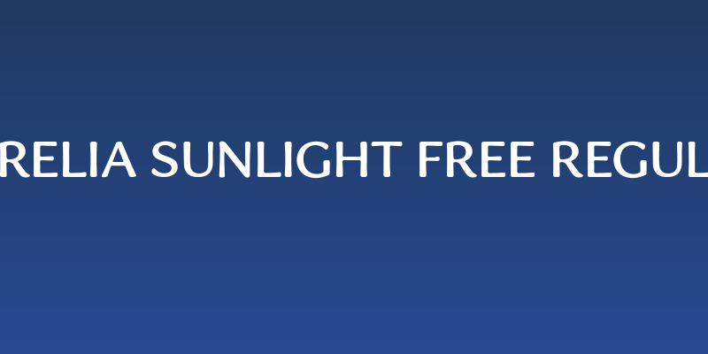 Aurelia Sunlight Free Regular Social Header