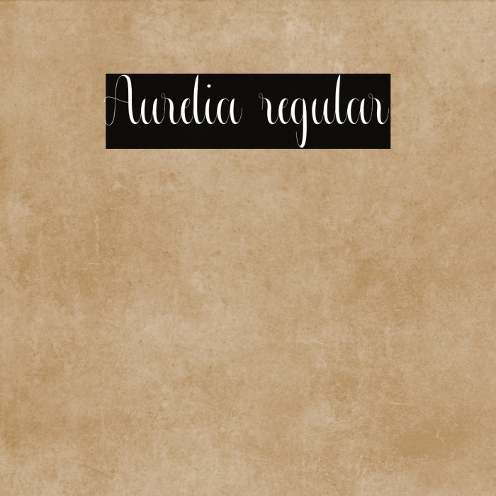 Aurelia regular Example 1