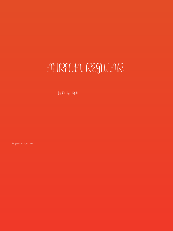 Aurelia regular Poster