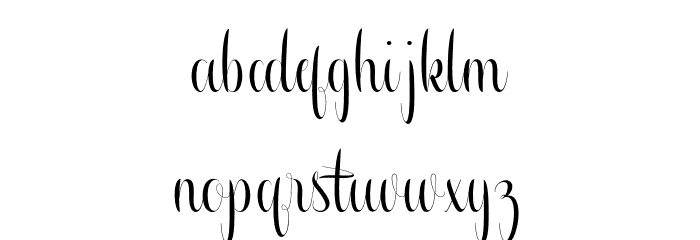 Aureliaregular Font LOWERCASE