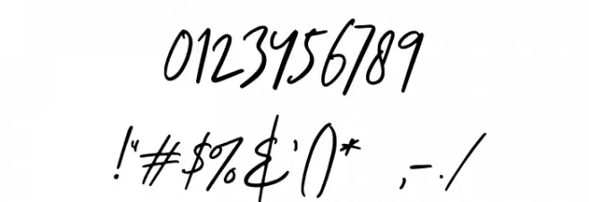 AurelieSmithDEMO Font OTHER CHARS