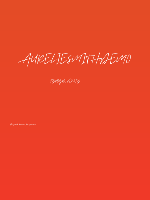 AurelieSmithDEMO Poster