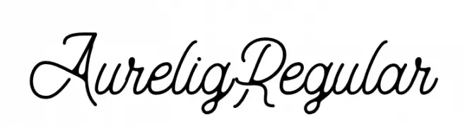 Aurelig Regular  フリーフォントのダウンロード