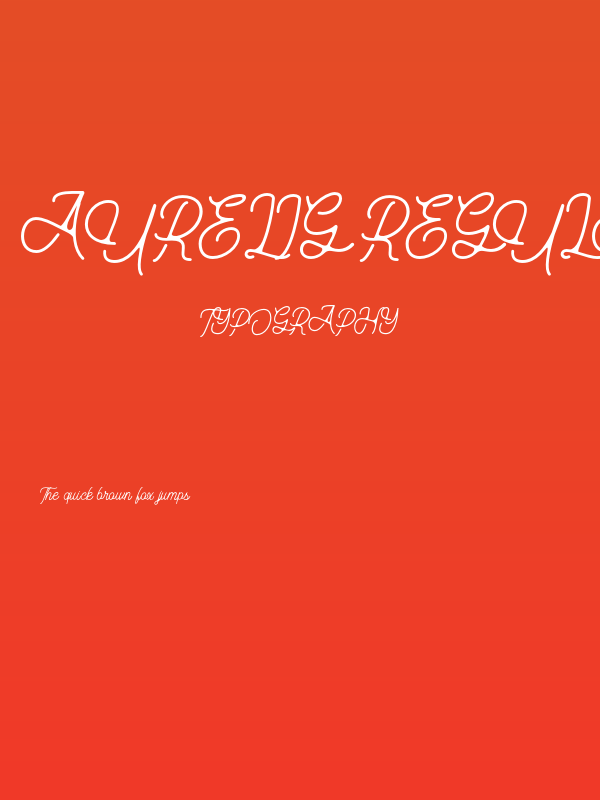 Aurelig Regular Poster