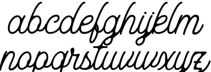 Aurelig Regular Font LOWERCASE