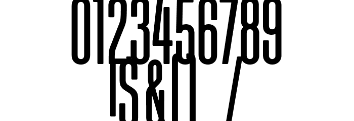 Aurelio Titling Compressed Font OTHER CHARS