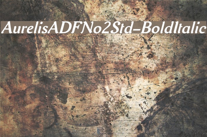 AurelisADFNo2Std-BoldItalic Fonte examples