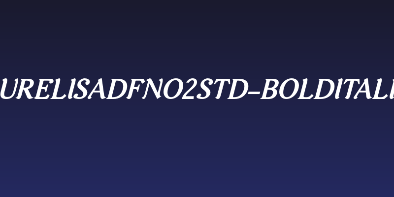 AurelisADFNo2Std-BoldItalic Social Header