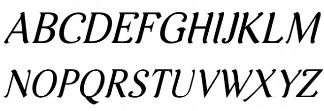 AurelisADFNo2Std-Italic Fonte MAIÚSCULAS