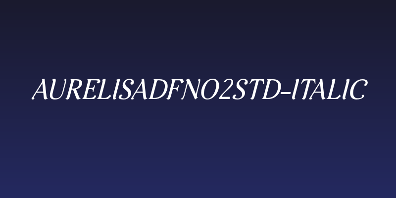 AurelisADFNo2Std-Italic Social Header
