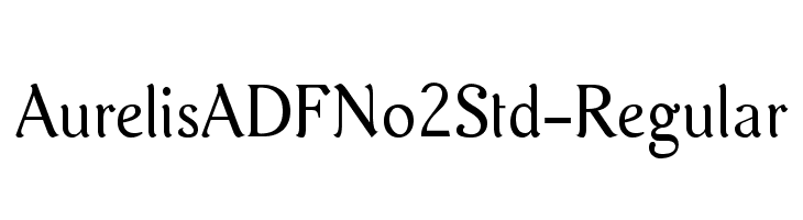 AurelisADFNo2Std-Regular  font caratteri gratis