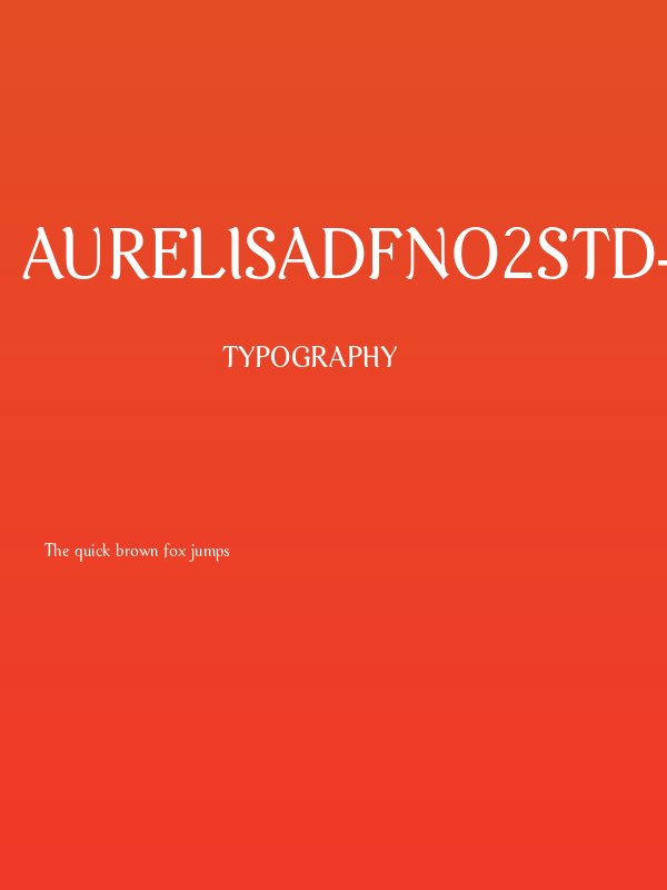 AurelisADFNo2Std-Regular Poster