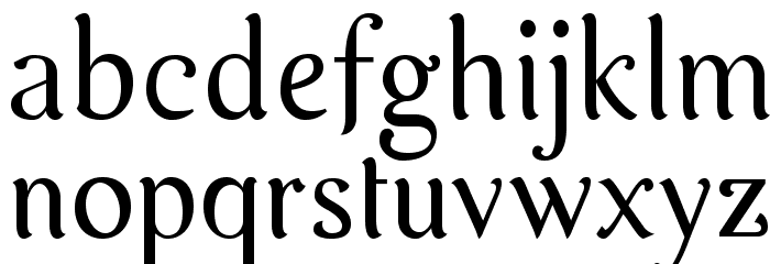 AurelisADFNo2Std-Regular Font LOWERCASE