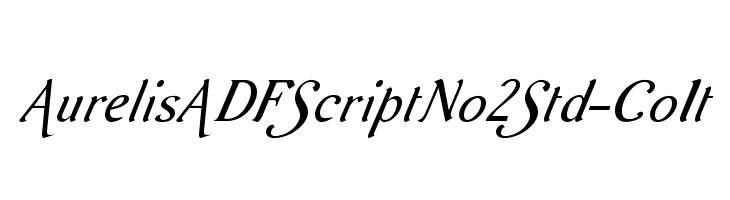 AurelisADFScriptNo2Std-CoIt Font