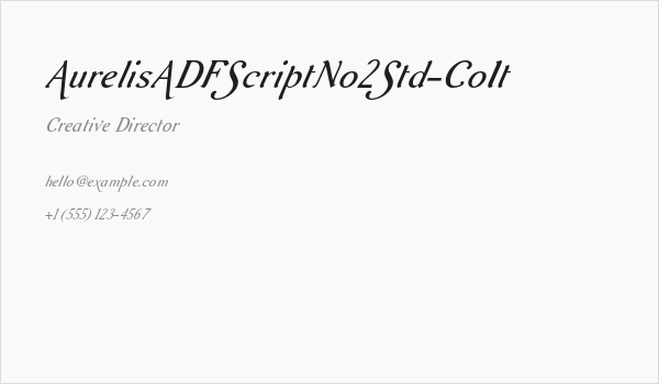 AurelisADFScriptNo2Std-CoIt Business Card