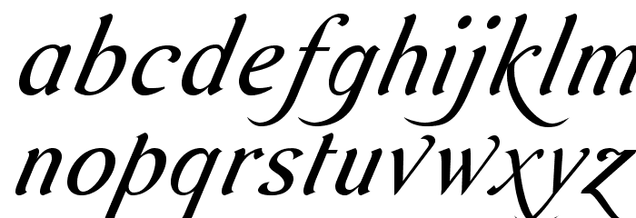 AurelisADFScriptNo2Std-CoIt Font LOWERCASE
