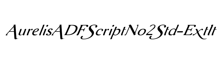 AurelisADFScriptNo2Std-ExtIt Font