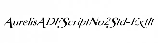 AurelisADFScriptNo2Std-ExtIt  Frei Schriftart Herunterladen