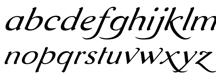 AurelisADFScriptNo2Std-ExtIt Font LOWERCASE