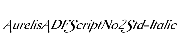 AurelisADFScriptNo2Std-Italic Font