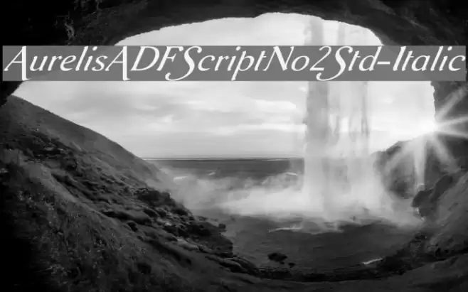 AurelisADFScriptNo2Std-Italic Fuentes examples